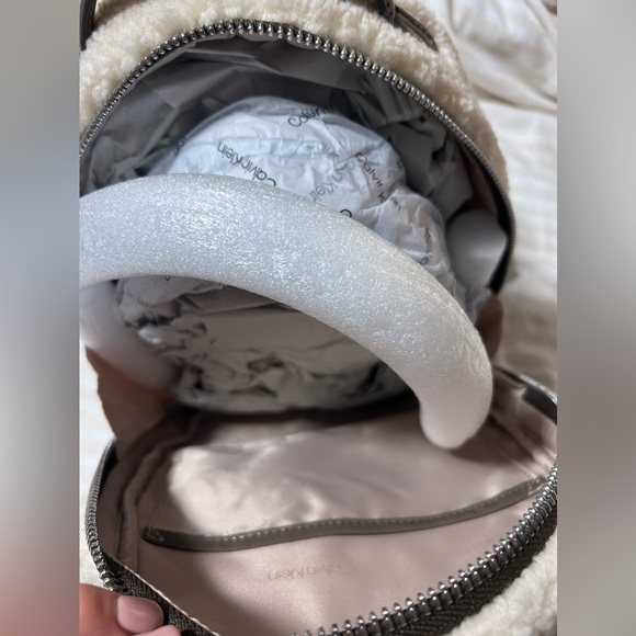 Calvin Klein Bags Calvin Klein Estelle Sherpa Backpack Poshmark